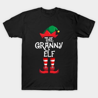 Granny Elf Matching Family Christmas Grandma T-Shirt